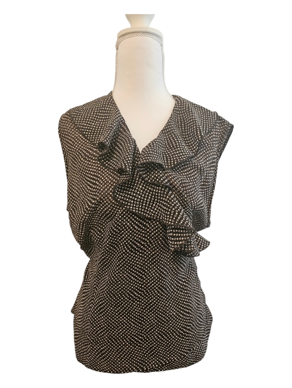 New York & Company Early 2000s Y2K Waist-Tie Blouse XL – Excellent Condition